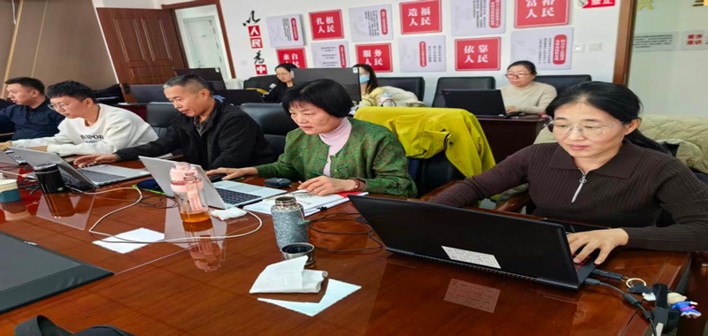 三普成果集中整改工作现场