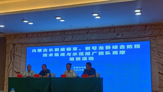 市耕地质量保护和农田建设服务中心组织参加全区刺萼龙葵综合防控技术现场观摩会